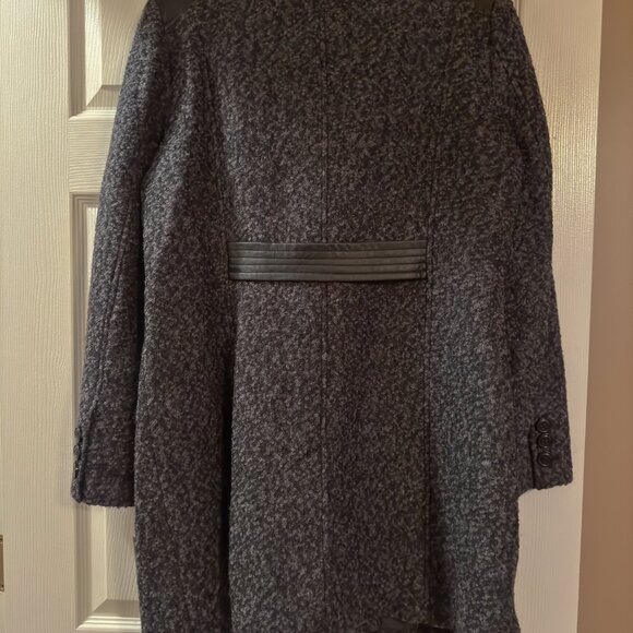 NWT Women's Gallery New York Wool Blend Coat Sz. M Charcoal Gray - Picture 5 of 10